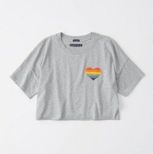 Abercrombie & Fitch Pride Crop T-Shirt NWOT